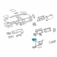 OEM Toyota Cup Holder Diagram - 55620-08030-E0