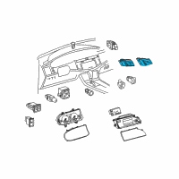 OEM 2007 Toyota Avalon Dash Control Unit Diagram - 55900-07160