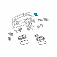 OEM 2009 Toyota Avalon Hazard Switch Diagram - 84332-07010