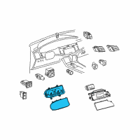 OEM 2007 Toyota Avalon Gauge Cluster Diagram - 83800-07310