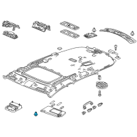 OEM 2021 Acura TLX Holder Assembly, Sunvisor (Platinum Gray) Diagram - 88217-TK8-A01ZQ