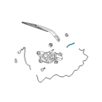 OEM 2020 Dodge Journey Hose-Rear Window WIPER Washer Diagram - 5178459AB