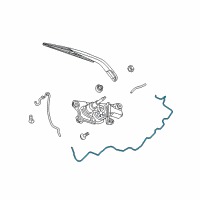 OEM 2015 Dodge Journey Hose-Rear Washer Diagram - 5116019AF