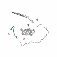 OEM Dodge Journey Hose-Rear Washer Diagram - 5116018AD