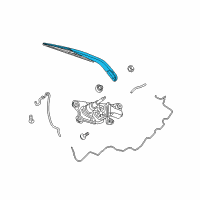 OEM Dodge Journey Arm WIPER-Rear WIPER Diagram - 68040371AA