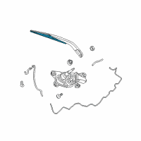 OEM Dodge Journey Blade-Rear WIPER Diagram - 68040372AA