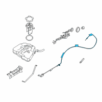 OEM 2008 Nissan Altima Cable Assy-Gas Filler Opener Diagram - 78822-JB100