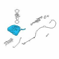 OEM 2008 Nissan Altima Fuel Tank Assembly Diagram - 17202-JA90A