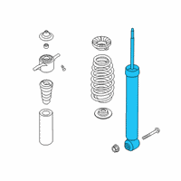 OEM Kia Forte Shock Absorber Assembly Diagram - 55307M7GA0