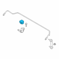 OEM BMW 740Li Sway Bar Bushing Diagram - 33556775447