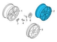 OEM 2020 BMW X6 Disk Wheel, Light Alloy, In Diagram - 36-11-8-071-998