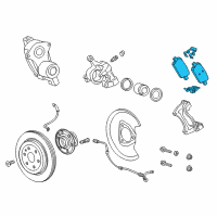 OEM 2018 Cadillac XT5 Rear Pads Diagram - 84769879