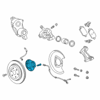 OEM 2018 Cadillac XT5 Hub & Bearing Diagram - 13536111