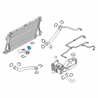 OEM 2012 Ford F-350 Super Duty Lower Hose Clamp Diagram - 8C3Z-8W287-B