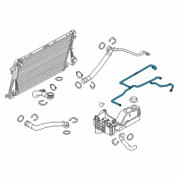 OEM 2011 Ford F-350 Super Duty Overflow Hose Diagram - BC3Z-8075-H