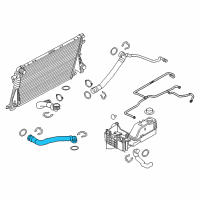 OEM Ford F-250 Super Duty Upper Hose Diagram - BC3Z-8260-F