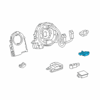 OEM 2021 Toyota Tacoma Side Sensor Diagram - 89831-02210