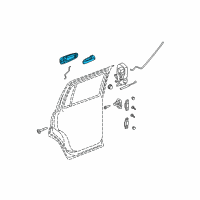 OEM 2009 Dodge Durango Handle-Exterior Door Diagram - 1EH601KGAA