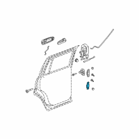 OEM 2008 Chrysler Aspen Rear Door Lower Hinge Diagram - 55364684AA