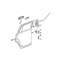 OEM 2007 Dodge Durango Link-Outside Handle To Latch Diagram - 55362211AA