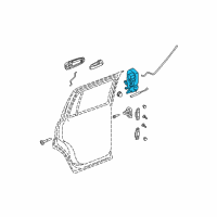 OEM Chrysler Rear Door Latch Diagram - 55364984AB