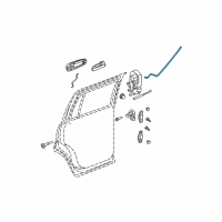 OEM 2008 Dodge Durango Link-Door Latch Diagram - 55362146AA