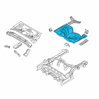 OEM 2013 Hyundai Elantra GT Panel Assembly-Rear Floor, Rear Diagram - 65513-A5000