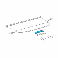 OEM 2017 Lexus RX350 Knob, Package Tray Trim Diagram - 64348-48010-C0