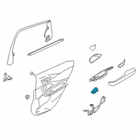 OEM 2019 Acura RDX Switch Assembly, Rear Power Window Diagram - 35770-TJB-A11