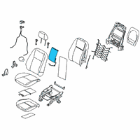 OEM Ford Transit Connect Seat Back Heater Diagram - KT1Z-14A699-B