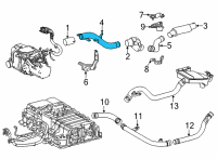 OEM 2016 Toyota Mirai Connector Pipe Diagram - 17B53-77030