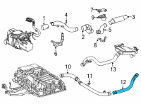 OEM Toyota Mirai Center Pipe Diagram - 17DB3-77010