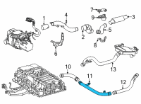 OEM 2019 Toyota Mirai Center Pipe Diagram - 17DB2-77010