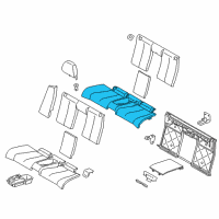 OEM BMW M4 Foam Part, Seat, Rear Diagram - 52-20-7-274-545