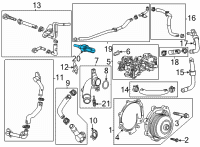 OEM 2021 GMC Yukon XL Thermostat Gasket Diagram - 55490805