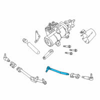 OEM Ford F-350 Super Duty Inner Tie Rod Diagram - AC3Z-3A131-MA