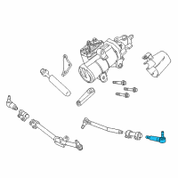 OEM 2010 Ford F-350 Super Duty Outer Tie Rod Diagram - AC3Z-3A131-AA