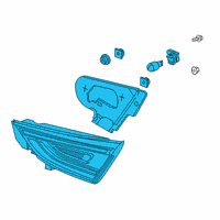 OEM 2019 Honda Insight LIGHT ASSY., L LID Diagram - 34155-TXM-A01