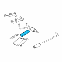 OEM 1997 Dodge B1500 Exhaust Heat Shield Diagram - 55346414