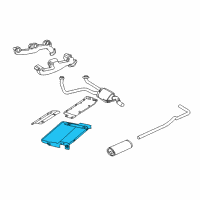 OEM Dodge B350 Exhaust Heat Shield Diagram - 4150165