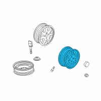 OEM 2003 Acura CL Wheel Disk 17X7 Diagram - 42700-S3M-A51