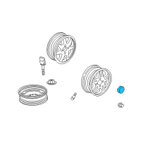 OEM 2002 Acura CL Cap, Aluminum Wheel Center Diagram - 44732-S3V-A01