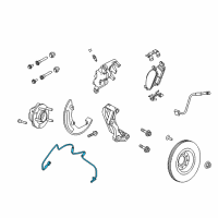 OEM 2014 Ford Taurus Front Speed Sensor Diagram - DB5Z-2C204-C