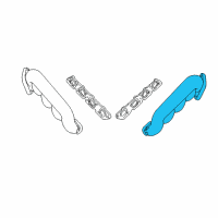 OEM 2003 Lincoln LS Manifold Diagram - 2W9Z-9431-KA