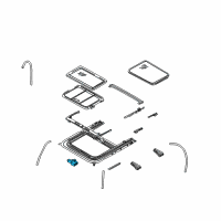 OEM 2005 Nissan Altima Motor Assy-Sunroof Diagram - 91295-ZB010