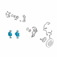 OEM 2004 Kia Amanti Pad Set-Front Disc Brake Diagram - 581013FA00