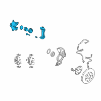 OEM Kia Amanti Front Brake Assembly, Right Diagram - 581303F400