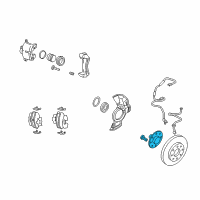 OEM 2006 Kia Sportage Front Wheel Hub Assembly Diagram - 517503A003