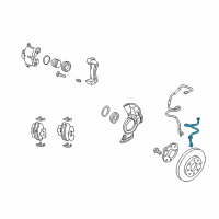 OEM Kia Amanti Brake Front Hose, Left Diagram - 587313F000