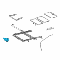 OEM Lexus HS250h Gear Sub-Assy, Sliding Roof Drive Diagram - 63260-75010